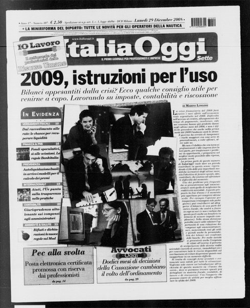 Italia oggi : quotidiano di economia finanza e politica